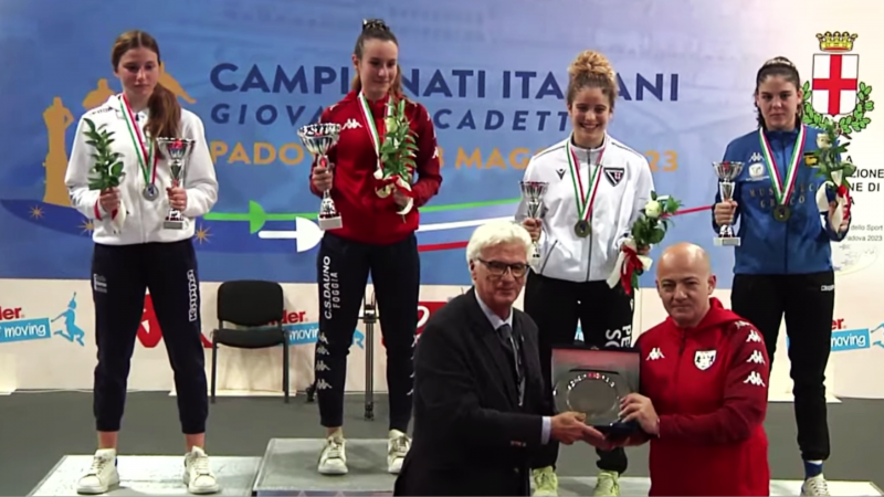 Scherma, Gaia Carafa si laurea campionessa italiana di sciabola Under 17