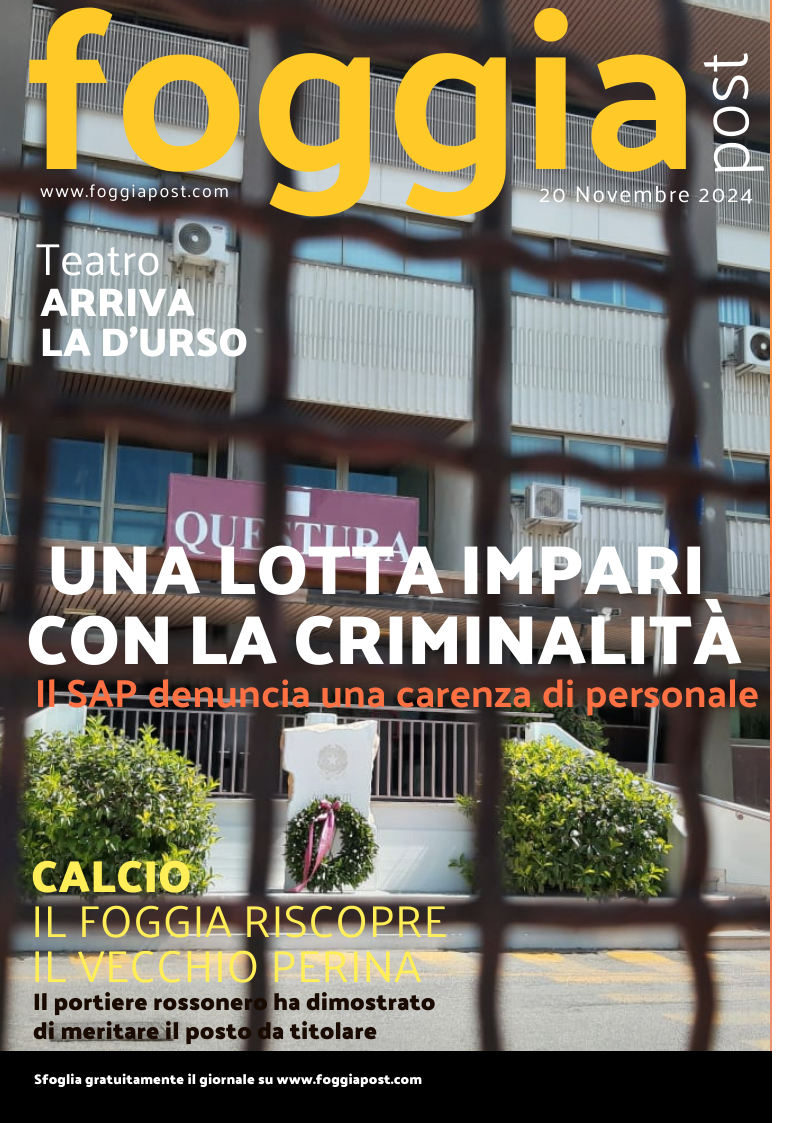 Foggia Post 20 novembre 2024. Sfoglia gratuitamente il giornale