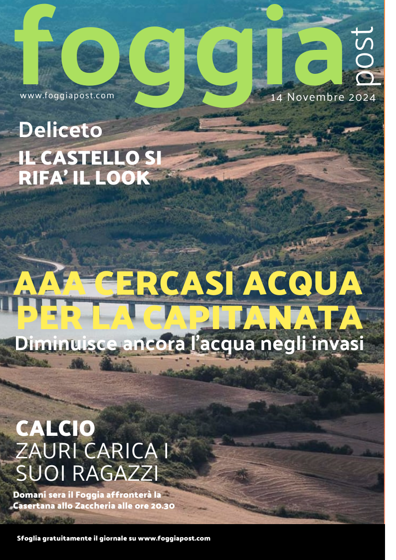 Foggia Post 14 novembre 2024. Sfoglia gratuitamente il giornale
