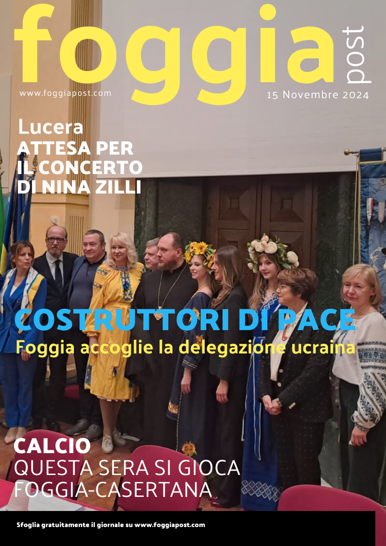 Foggia Post 15 novembre. Sfoglia gratuitamente il giornale