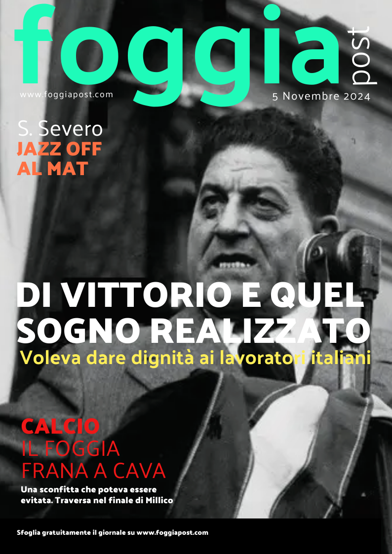 Foggia Post 5 novembre 2024. Sfoglia il giornale gratuitamente