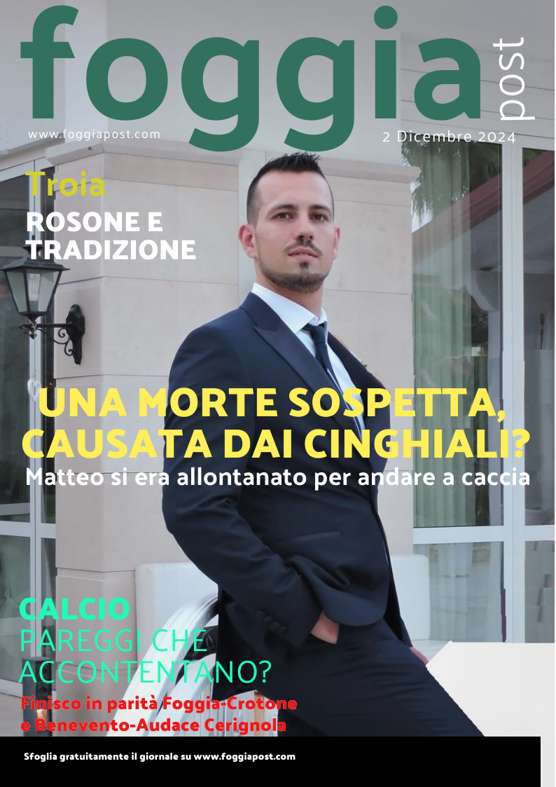 Foggia Post 2 dicembre 2024. Sfoglia gratuitamente il giornale
