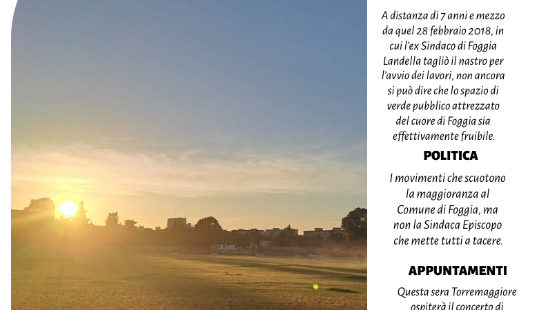 Foggia Post 4 agosto 2025. Sfoglia gratuitamente il giornale