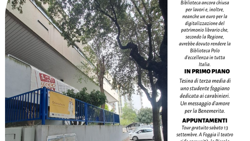 Foggia Post 10 settembre 2025. Sfoglia gratuitamente il giornale