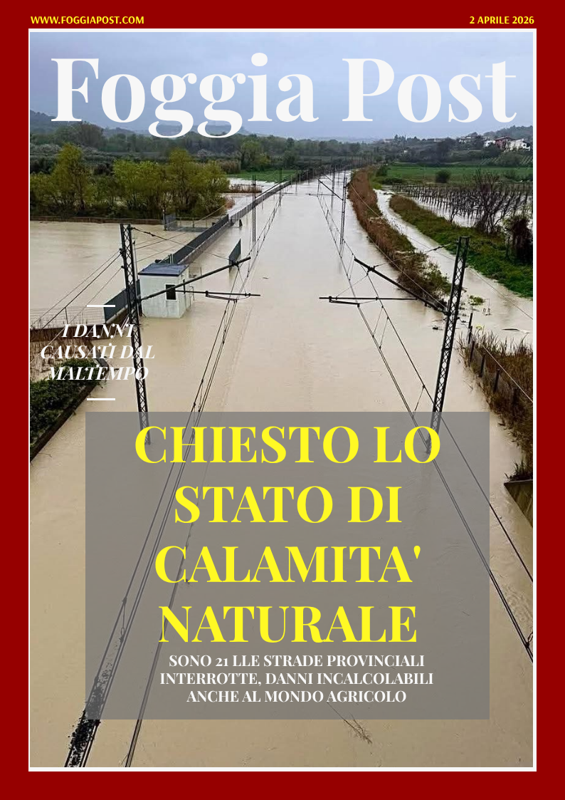Foggia Post 2 aprile 2026. Sfoglia gratuitamente il giornale