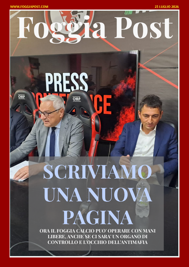 Foggia Post 23 luglio 2026. Il futuro del Foggia Calcio