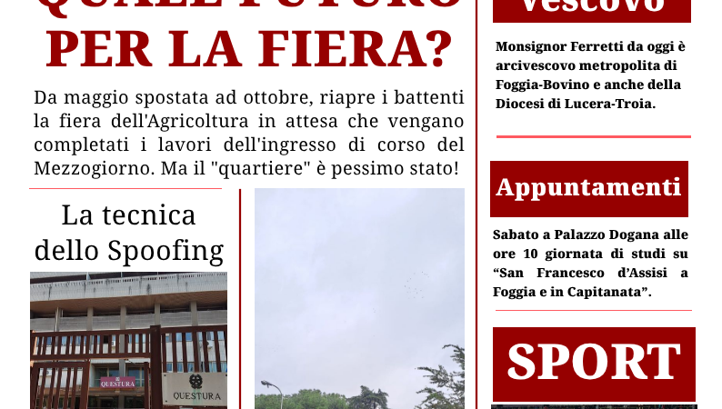 Foggia Post 9 ottobre 2026. Mons. Ferretti è anche il nuovo vescovo della Diocesi Lucera-Troia