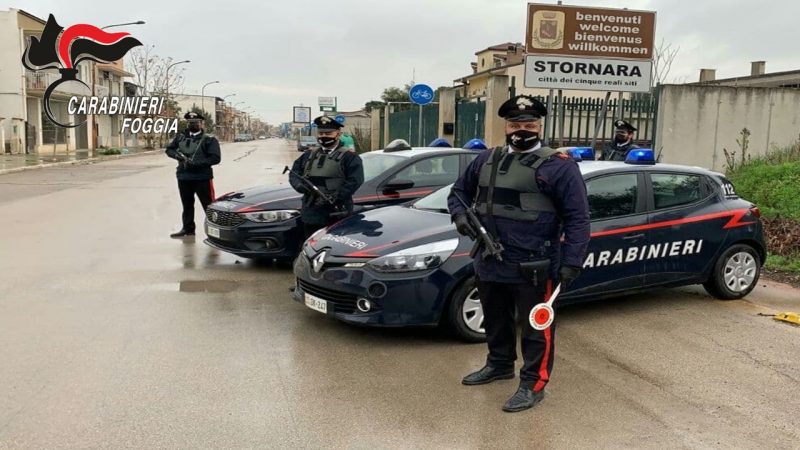 Controlli a Stornara, arresti e denunce dei carabinieri