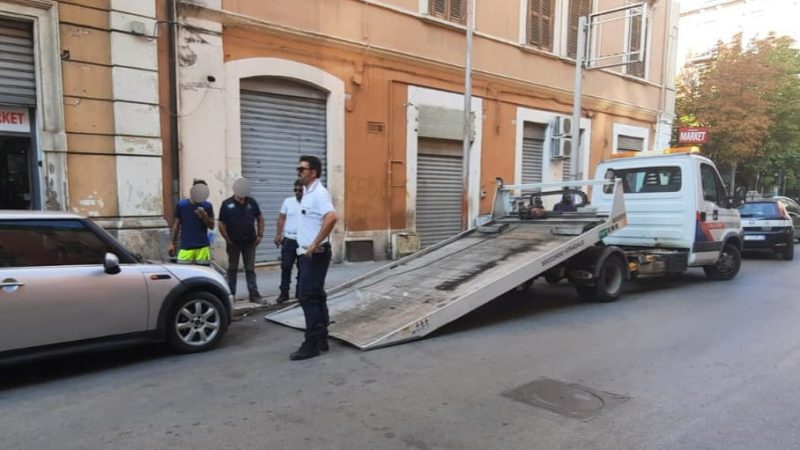Controlli della Polizia Locale al quartiere Ferrovia di Foggia