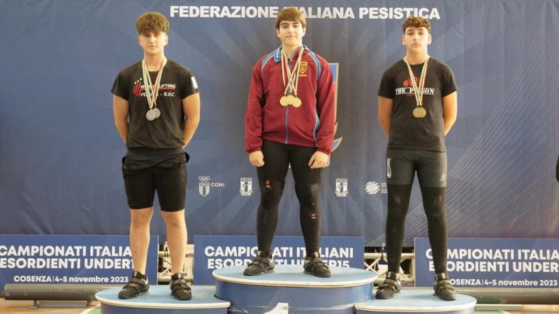 Pesistica olimpica, il giovane foggiano Giovanni Del Grosso vice campione italiano Under 15