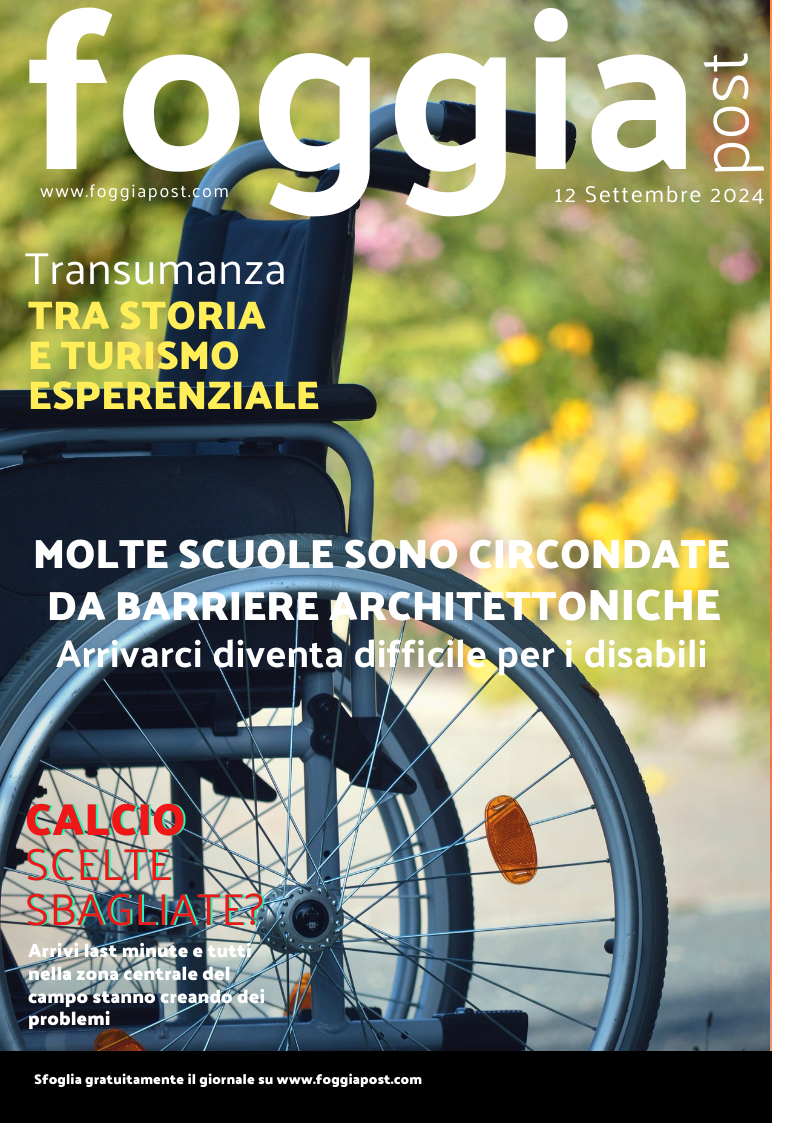 Foggia Post 12 settembre 2024. Sfoglia gratuitamente il giornale