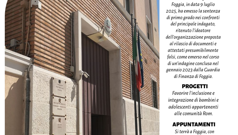 Foggia Post 22 luglio 2025. Sfoglia gratuitamente il giornale