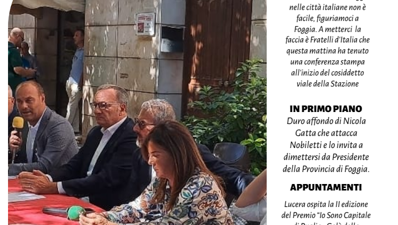 Foggia Post 5 settembre 2025. Sfoglia gratuitamente il giornale