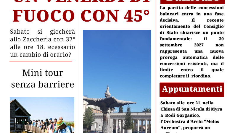Foggia Post 26 agosto 2026.