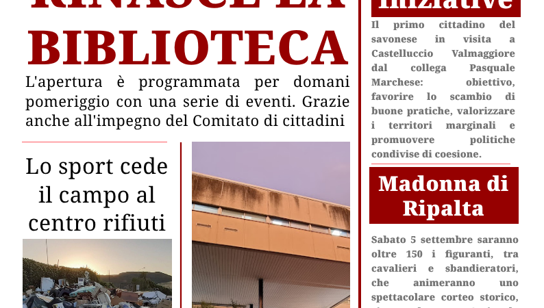 Foggia Post 31 agosto 2026.