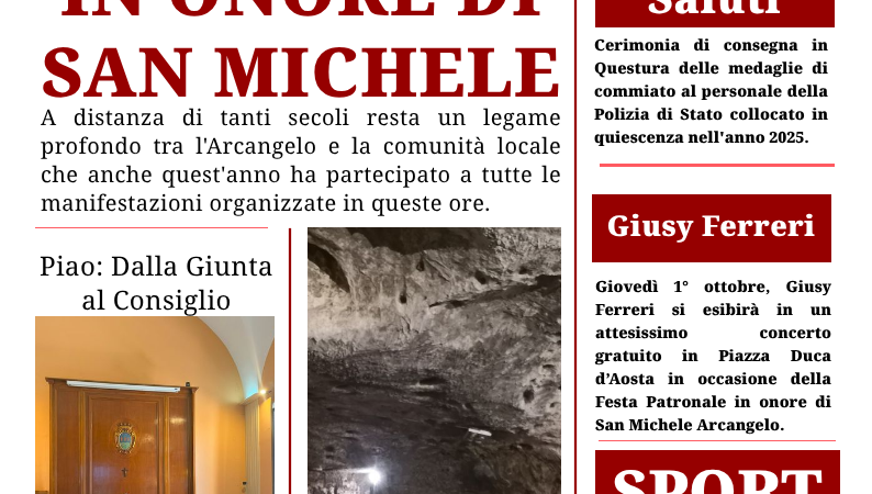 Foggia Post 29 settembre 2026. San Michele e le tradizioni garganiche
