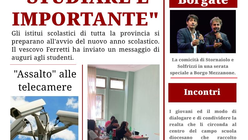 Foggia Post 9 Settembre 2026. Scuola, tra problemi di ieri e di oggi