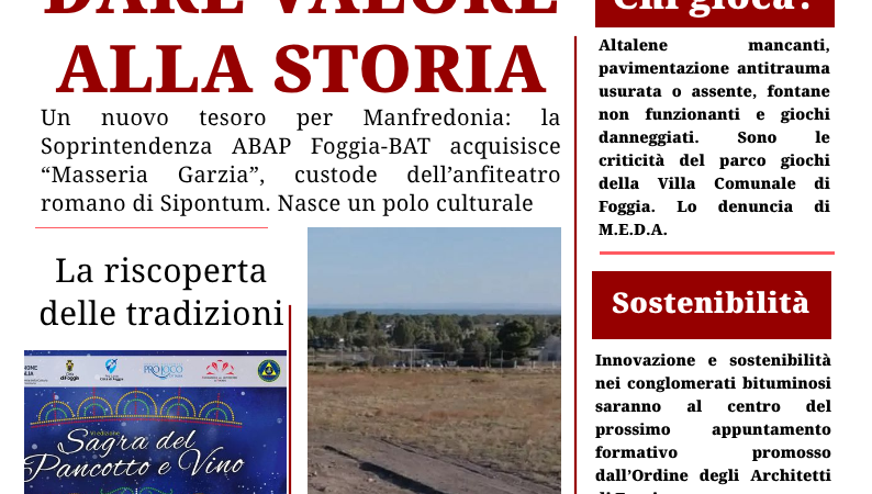 Foggia Post 20 ottobre 2026. Un nuovo polo archeo-culturale a Siponto