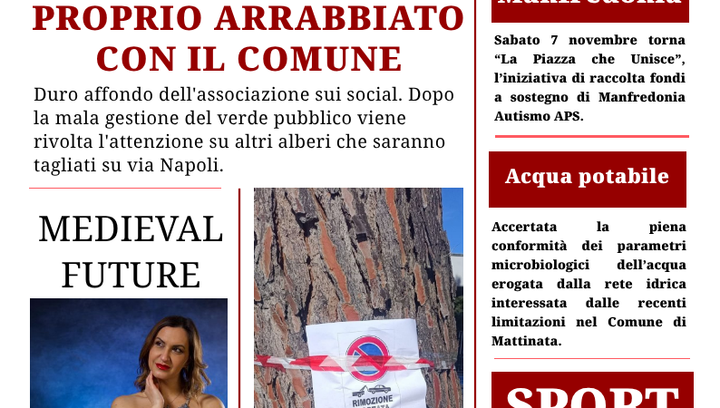 Foggia Post 30 ottobre 2026. Le bacchettate del WWF alla Sindaca di Foggia